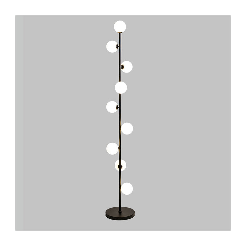 Lampe sur pied Osvalds, Noir mat