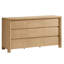 Commode Rondo 63 po L en bois naturel, 9 tiroirs, style moderne, pour chambre ou salon, chêne naturel-138915721