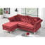 Geneva Burgundy Sofa Chaise-71376411