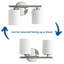 Éclairage de meuble-lavabo à intensité variable Steelville-550360946