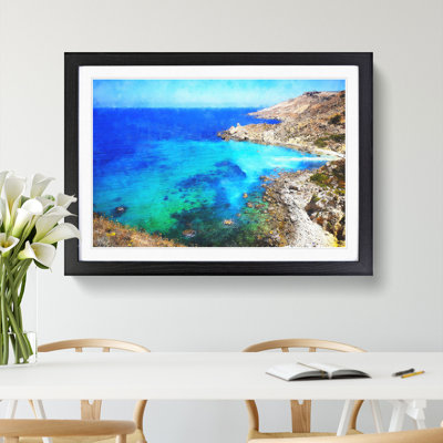 The Coast of Malta - Picture Frame Graphic Art