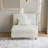 Seemab Upholstered Beige Corduroy Armless Chair with Pillow Back, Single Chair Module Part For Sectional Sofa-99538312