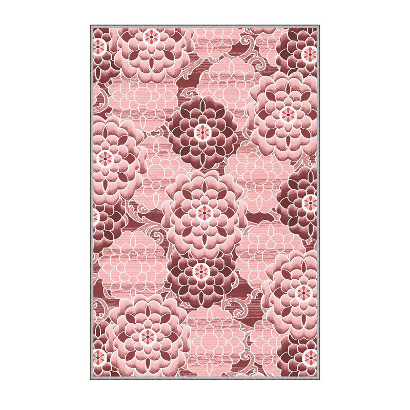 Stylish Hall Carpet (3.3 x 6.6 ft), 100% Polyester, 0.3 in Pile Height | Antibacterial, PVC Non-Slip Underside | 3D Digital Printing, Machine Washable | Perfect for Entryways & Living Spaces, Durable & Easy Care