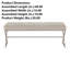 Banc rembourré Chic Taupe Chenille