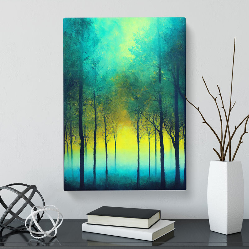 Aten Spring Forest Smoke - Wrapped Canvas, 50cm H x 35cm W x 3cm D