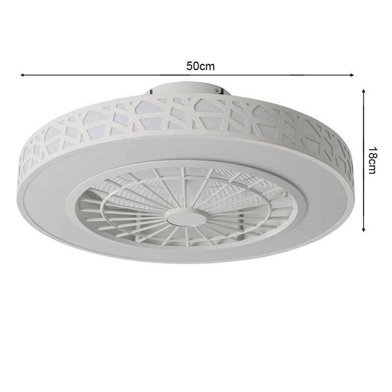 Bujor Ceiling Fan with LED Lights