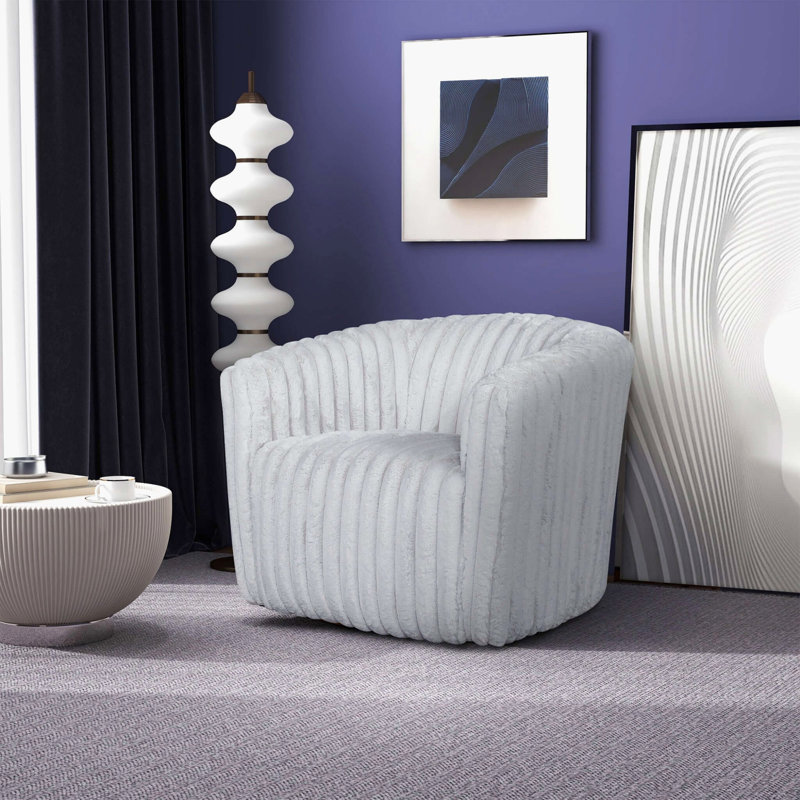 Fauteuil à billes en velours Mira, Gris clair