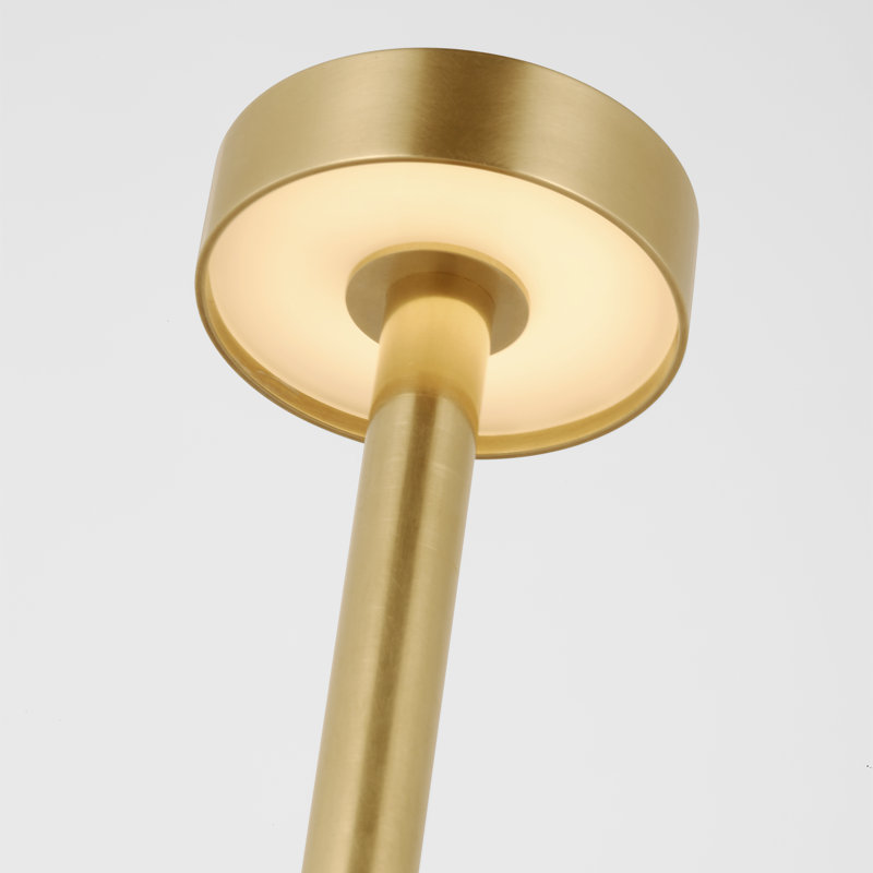 Moneta Short Accent Rechargeable Table Lamp, Gold
