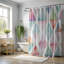 Rideau de douche Pale Geometric Textures - Premium-478138356