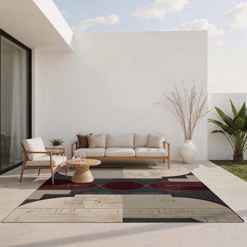 Grand Epoch Indoor And Outdoor Area Rug, Rectangle 3' x 5'