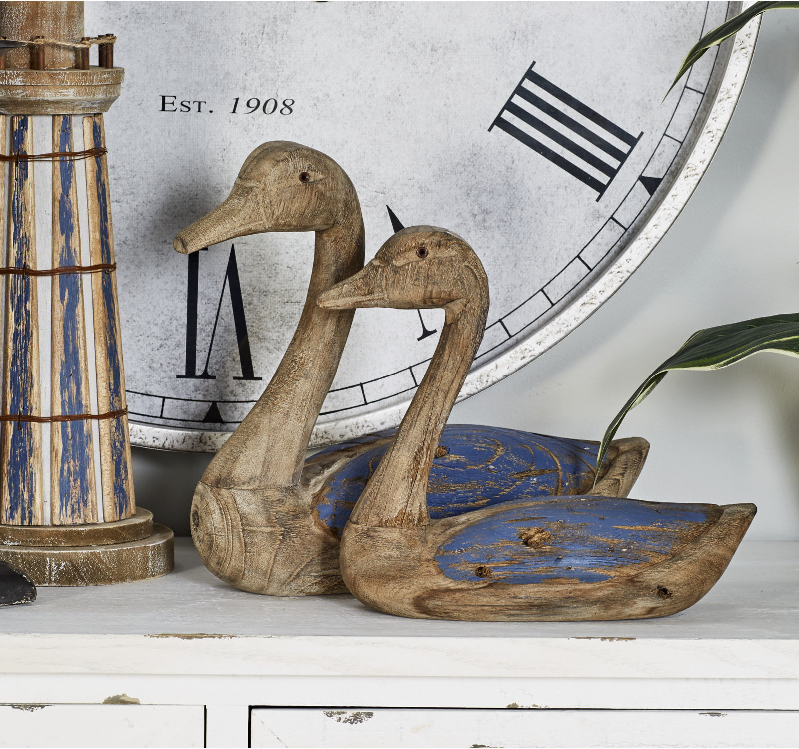 Fernet 2-Piece Sculpture, Blue