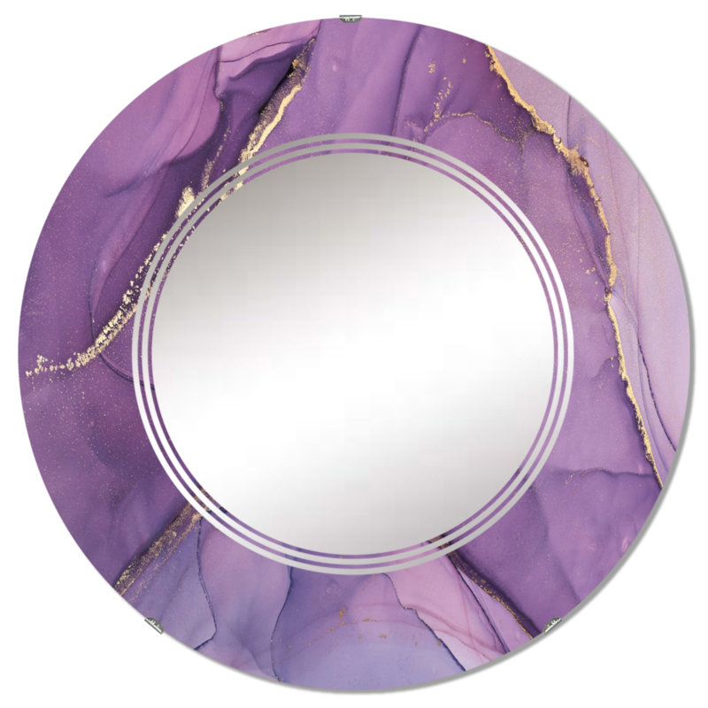 Miroir de salle de bain mural rond, 24 po x 24 po