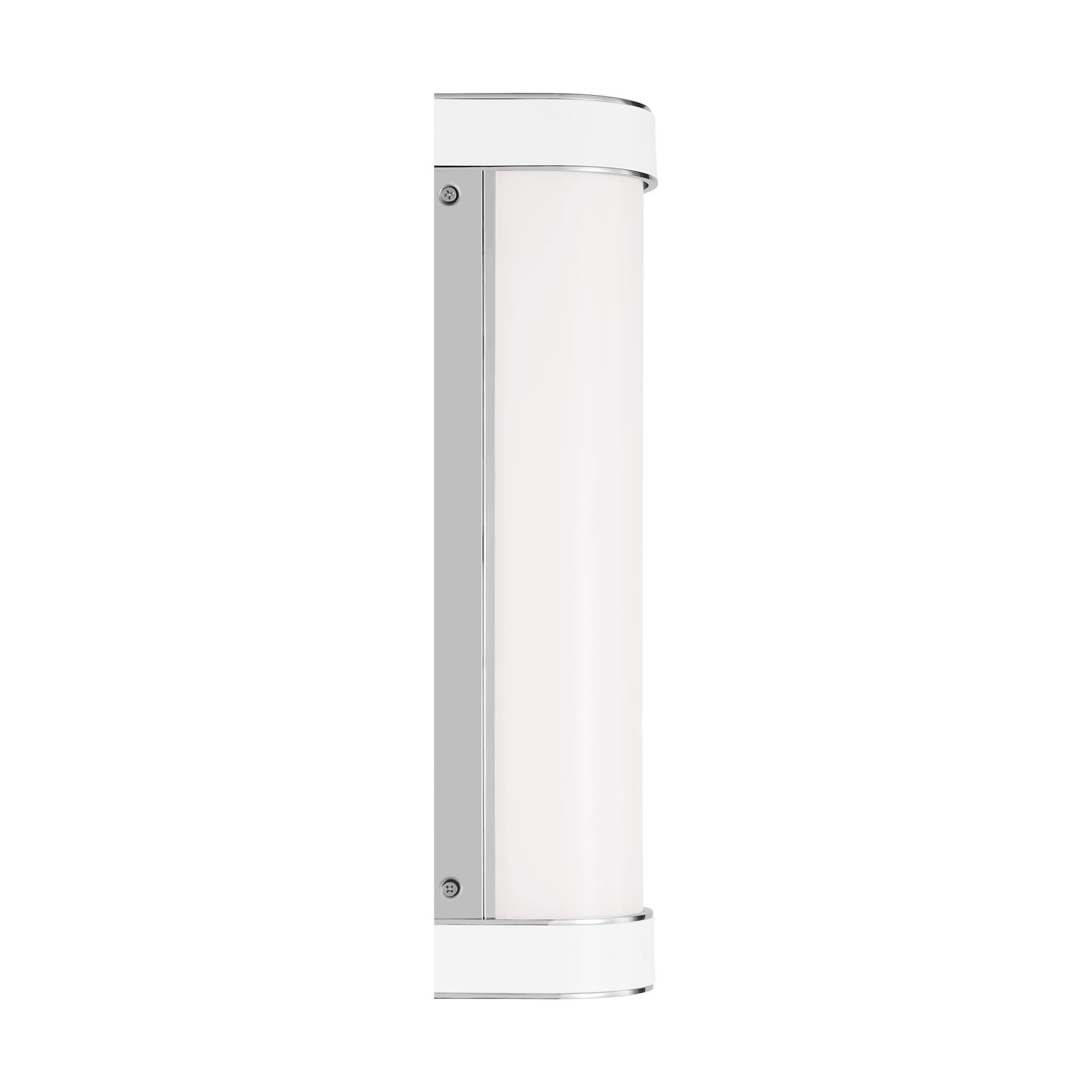 Monroe Single Alabaster Dimmable Vanity Light, Polished Nickel