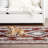 Everwash Treasure Saul Southwest Geometric Machine Washable Area Rug, Red/Navy Blue-1626081972