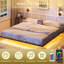 Floating Bed Frame With Charging Station And Led Lights-1365515852