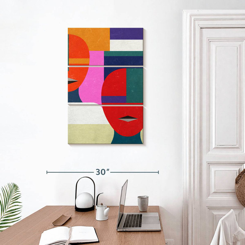 Avery Geometric Faces, 32'' H x 20'' W