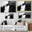 Monochromatique dérive des ombres dans le noir III - Abstrait moderne transitionnel, art mural-2000996354-2000996355-2000996352