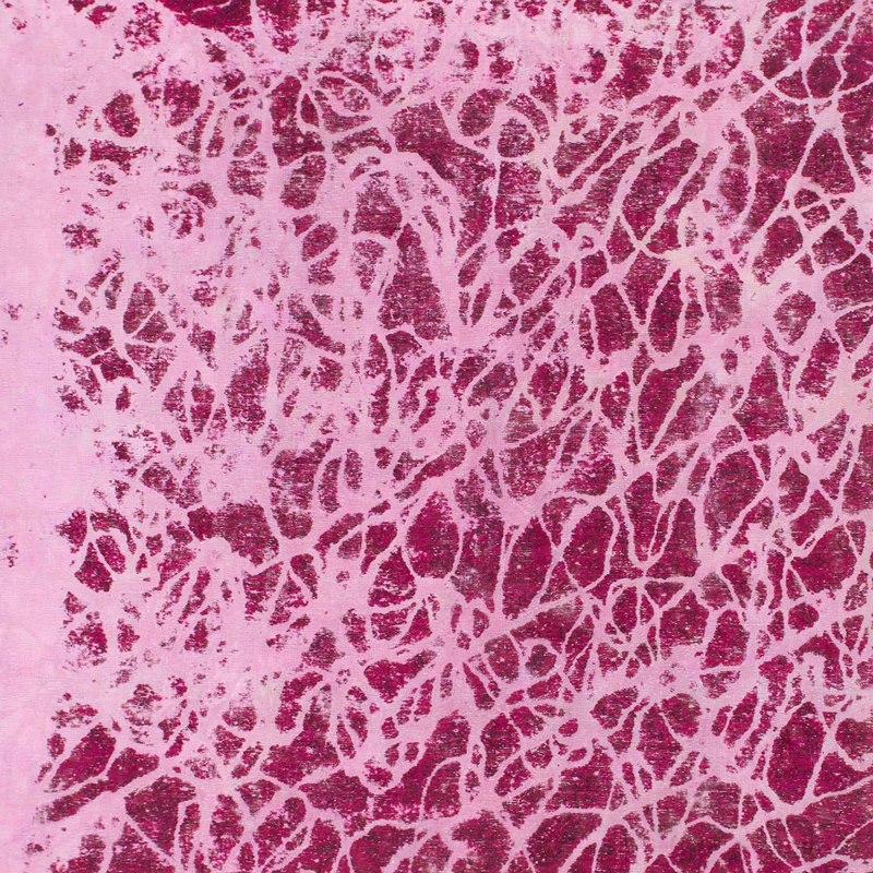 Tapis 100% abstrait 1134 lavable à la machine, Carré 8 pi