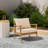 Weslyn Solid Wood Patio Lounge Chair