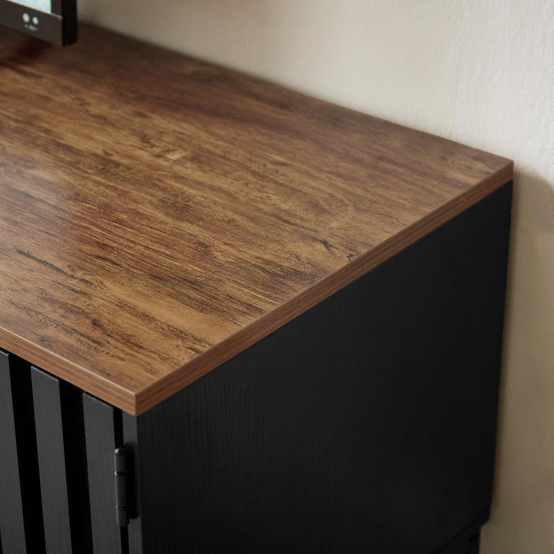 Media Console (Black+Brown)