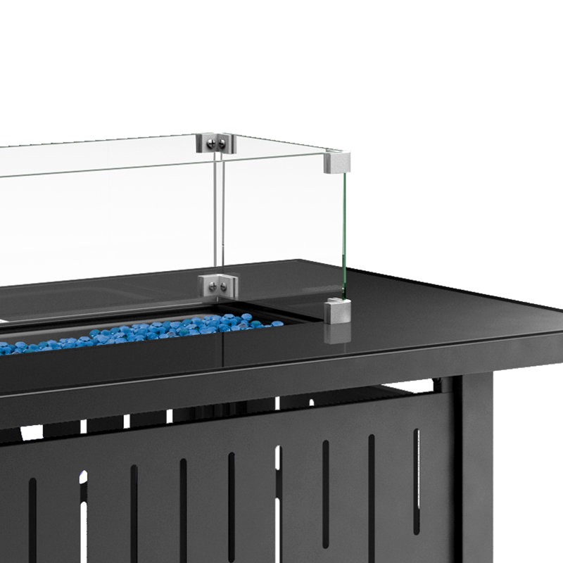 Rectangle Smokeless Fire Pit Table with Hidden Fuel Tank