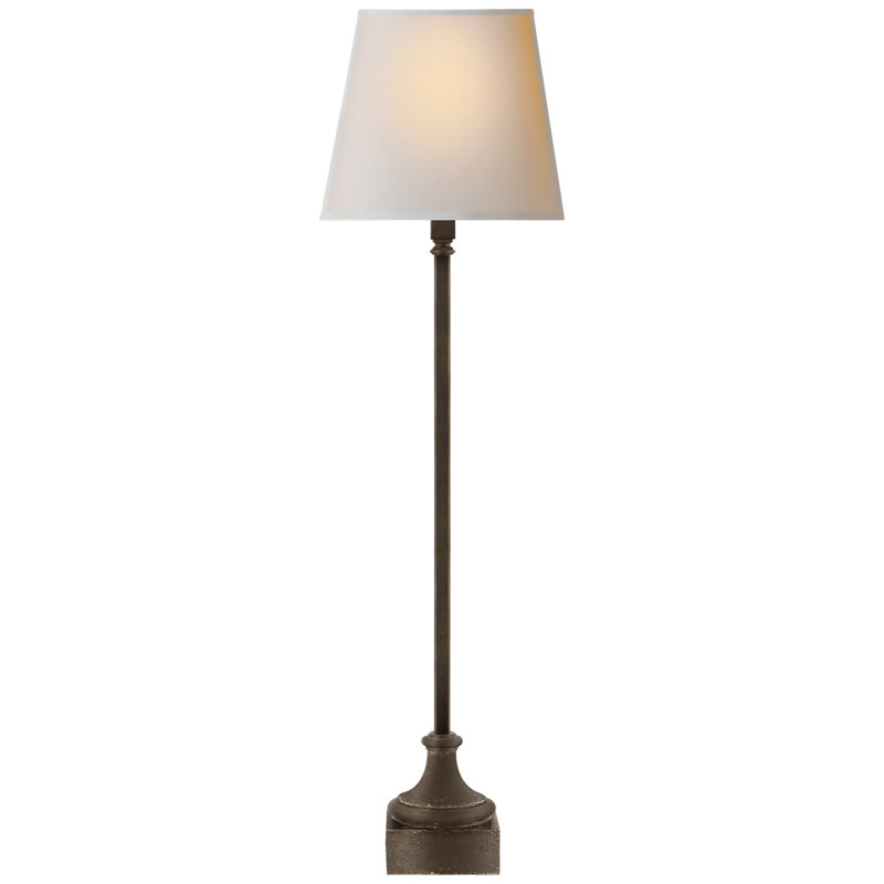Chapman & Myers Cawdor Buffet Lamp, Aged Iron, Fabric