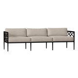 Elegante 82.5" Wide Outdoor Patio Sofa with Cushions