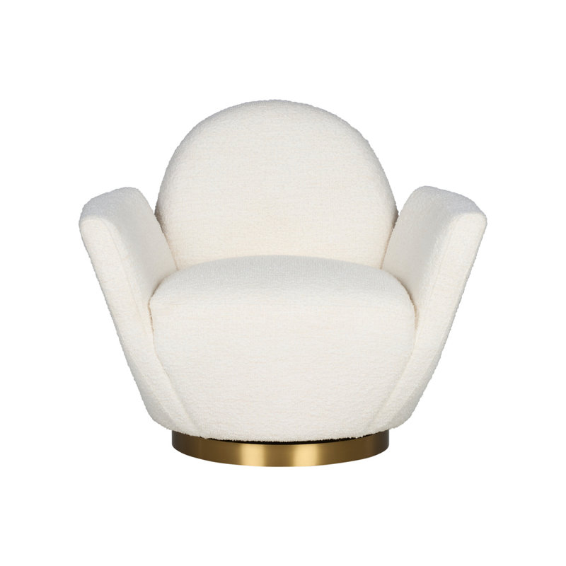 Alba Boucle Swivel Armchair
