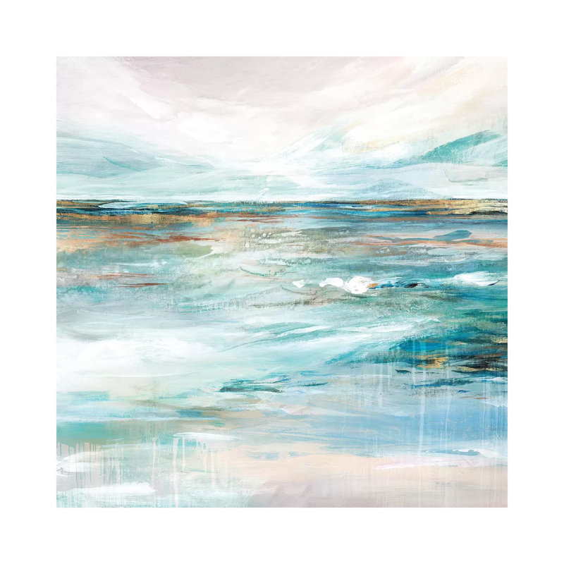 «Midnight Clear II» par Isabelle Z - reproduction d'art, Toile tendue, H 12 po x l 12 po x P 1,5 po, Pas de tapis