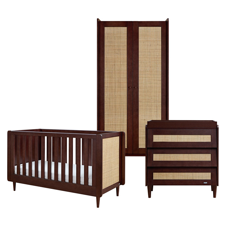 Tutti Bambini Japandi Mini 3pc Room Set, Warm Walnut