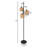 Asiel 65'' Dimmable Black Industrial Tree Floor Lamp with 3 Bulbs Included