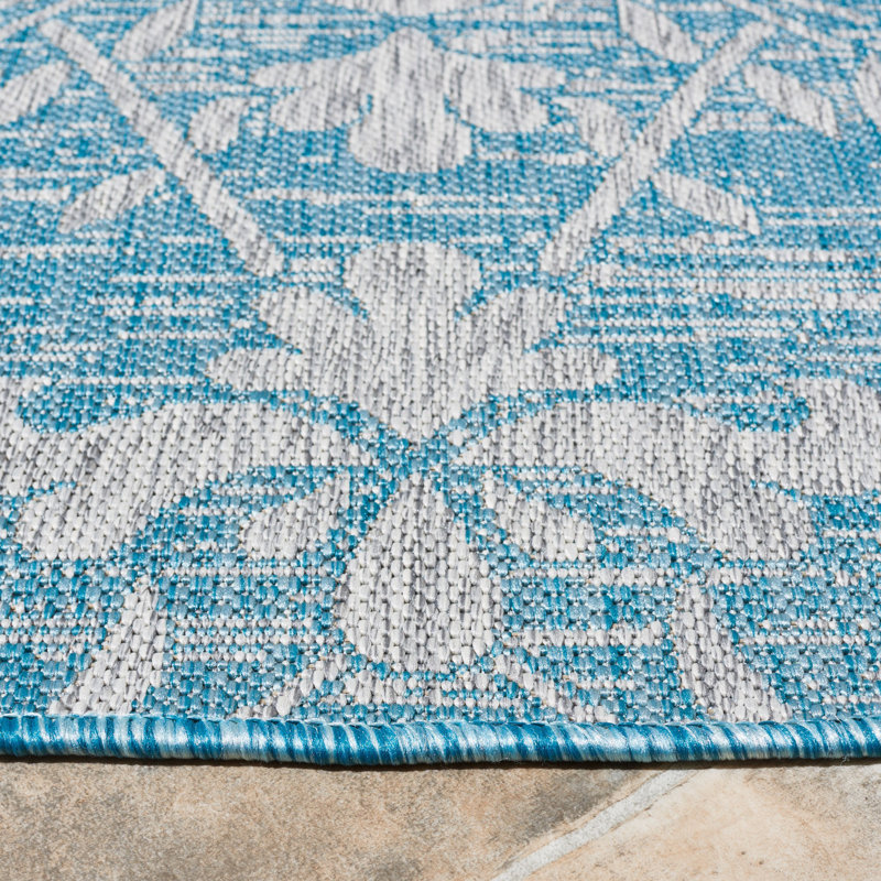 Amedee Performance Floral Indoor/Outdoor Area Rug, Rectangle 8' x 11'