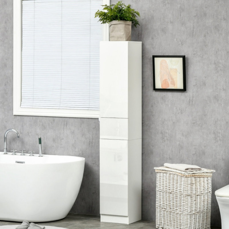 Bathroom Cabinet With Adjustable Shelves, White
