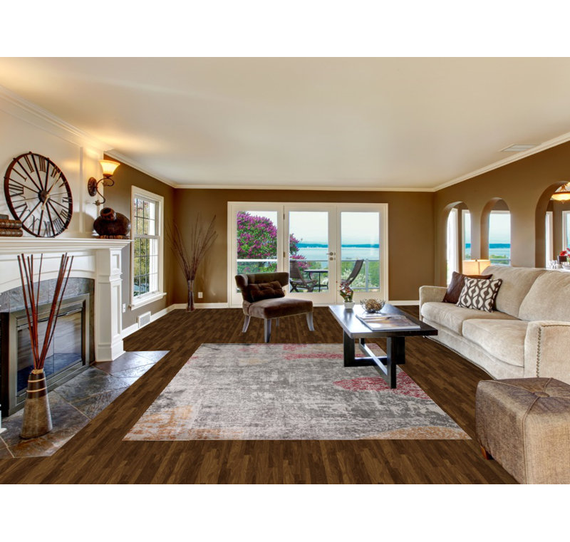 Handmade Wool Abstract Area Rug 7x10