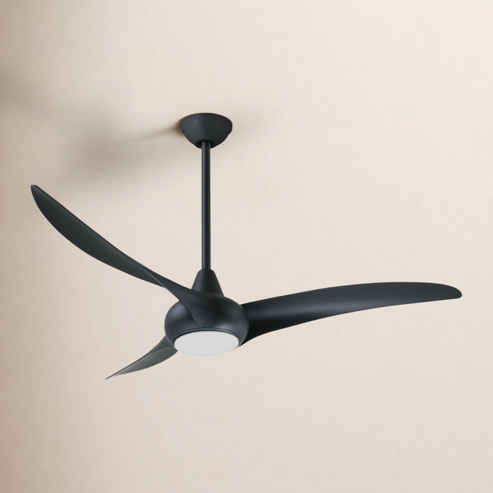 Wave 52" Ceiling Fan with LED Light Kit, Coal