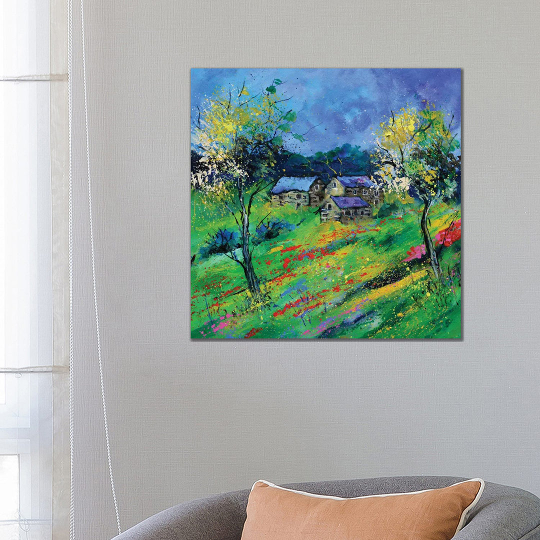 Spring Poppies by Pol Ledent - Wrapped Canvas Graphic Art