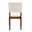 Ensemble de 4 chaises de salle à manger rembourrées, chaises de cuisine ergonomiques avec pieds en bois d'hévéa massif, chaises d'appoint modernes et confortables-121079014