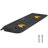 Upgraded Rubber Threshold Ramp, 1" Rise Wheelchair Ramp Doorway, Natural Curb Ramp Rated 33069 lbs Load Capacity, Non-Slip Textured Surface Rubber Curb Ramp for Wheelchair and Scooter-88769185