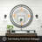 Markia Round Framed Lighted Mirror with 3-Color Adjustable Light Bathroom Vanity Mirror