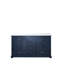 60 po Meuble-lavabo double bleu marine W avec comptoir en quartz blanc, fabrication en bois massif, fermeture en douceur, plusieurs tiroirs de rangement, meuble-lavabo Scratch, pré-percé pour 8 robinets avec comptoir,