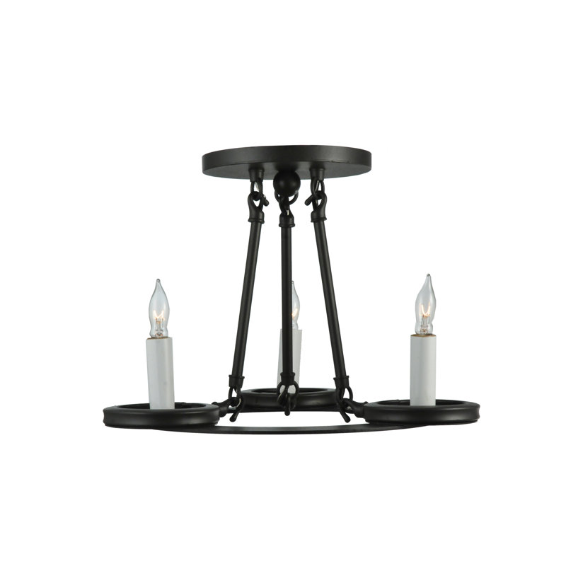 Carpathian 3 - Light Semi Flush Mount