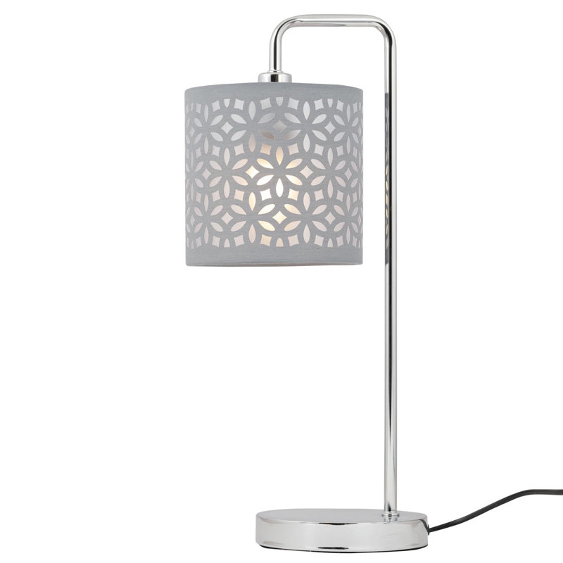15cm H Cotton Drum Lamp Shade ( Uno ) in Grey