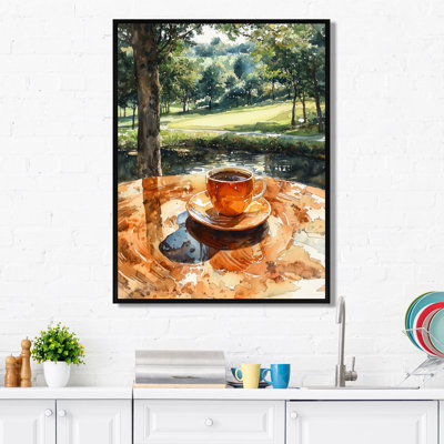 «Coffee Cup At The Golf Court II» - art mural café