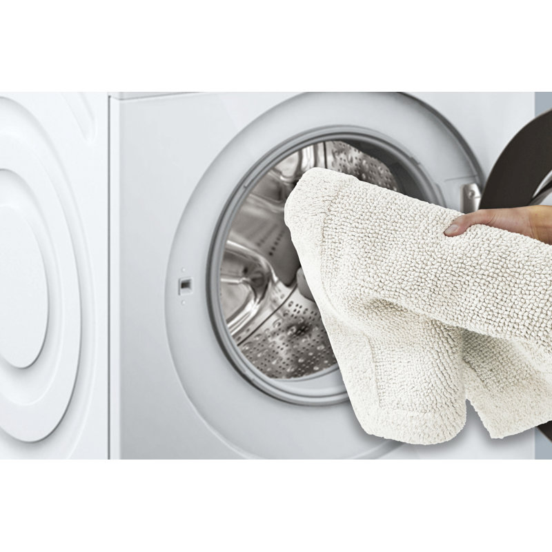 Moriceau 100% Cotton Tufted Reversible Contour Mat with Toilet Lid Cover Machine Washable Extra Soft & Absorbent 2 Piece Premium Bathroom Rug Set