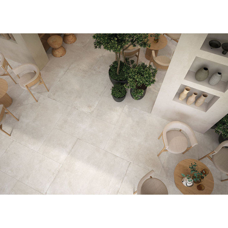 Beige Saint-Michel 24 po x 24 po, Ivoire ivoire