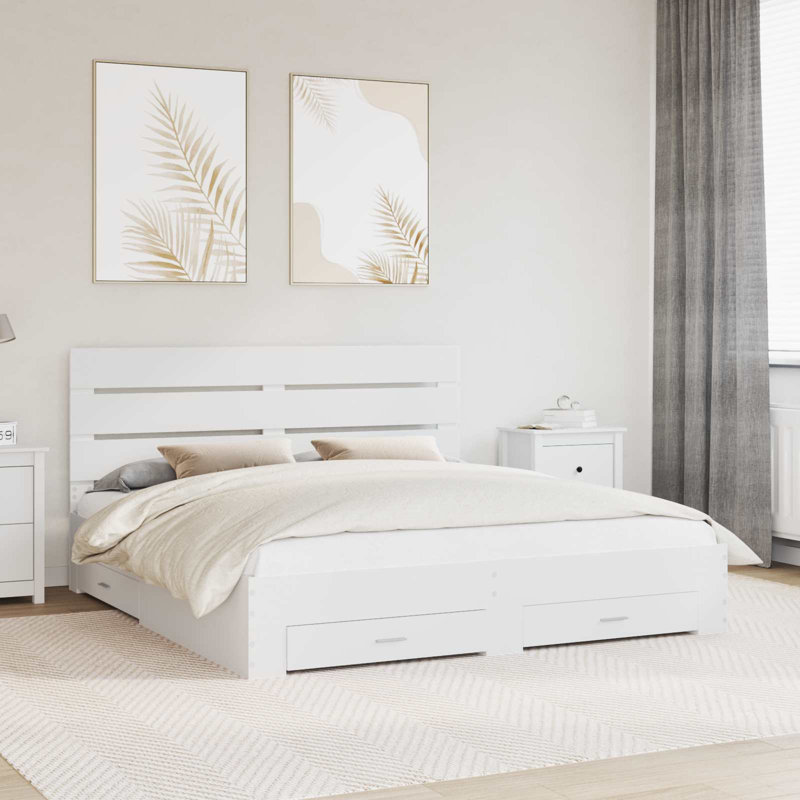 Bed, Super King (6'), White