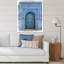 Porte d'entrée en bois traditionnelle marocaine traditionnelle - photographie sur toile-67232783-67232782