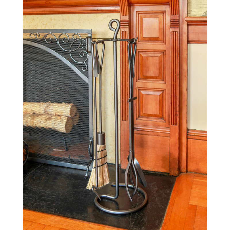 Everson Iron Fireplace Tool Set