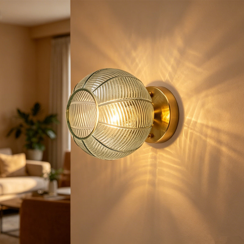 Adalat 1 - Light Glass Shade Wall Light