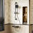 Adjustable Height Shower System With Gunmetal Finish & 2-Way Diverter